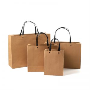 printed white paper bags