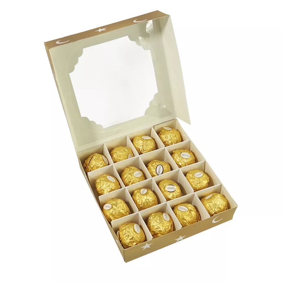 chocolate box with clear lid