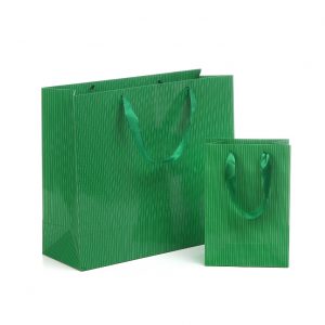 green paper bags