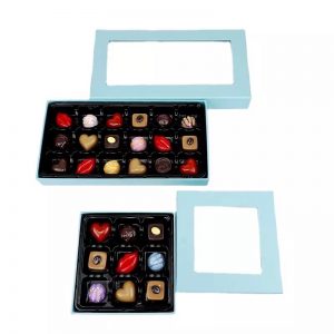 small empty chocolate boxes
